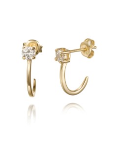 Pendientes Circonita - Circonita 4mm 2