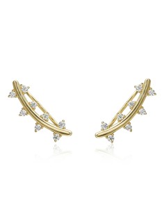 Pendientes Climber - Circonita Blanca 2