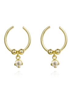 Pendientes Earcuff - Circonita Blanca 2