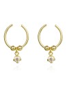 Pendientes Earcuff - Circonita Blanca