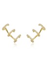 Pendientes Earcuff - Circonita Blanca