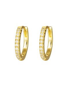 Pendientes Aro - Circonita Blanco 2