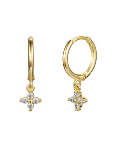 Pendiente Circonita - Flor 2