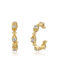 Pendiente Circonita - Earcuff - Circonita Blanca - Plata Rodiada 2