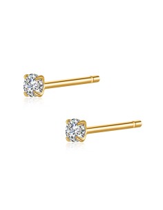 Pendientes Circonita 3mm 2