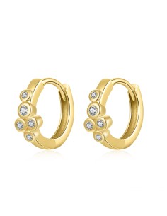 Pendientes Circonita - Cruz 2