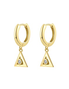 Pendientes Circonita - Triangulo 2