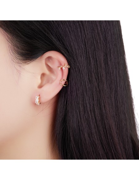 Pendientes Circonita - Aro