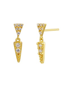 Pendientes Circonita - Triangulo 2