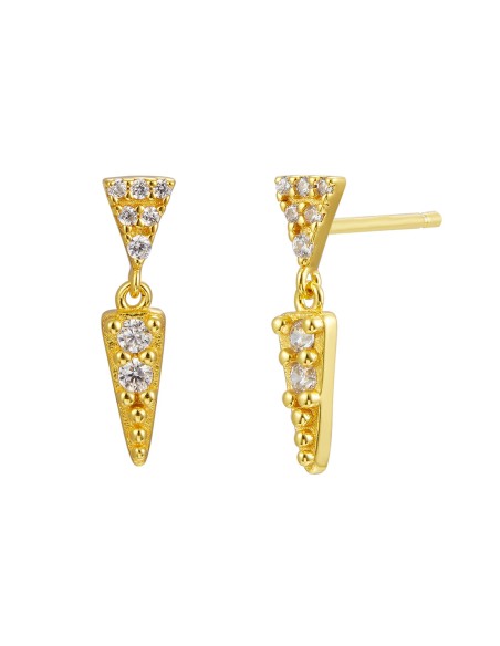 Pendientes Circonita - Triangulo