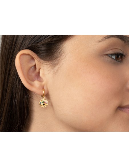 Pendientes Circonita - Ojo de Horus