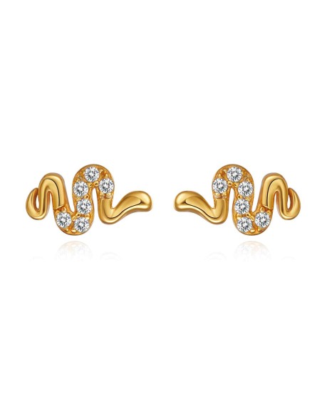 Pendientes Circonita - Serpiente