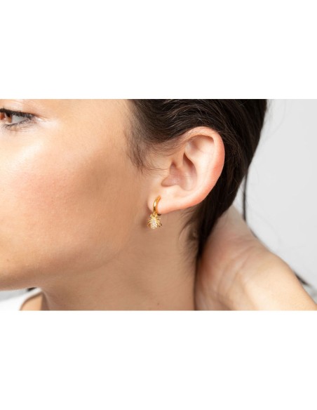 Pendientes Aro - Araña - Circonita