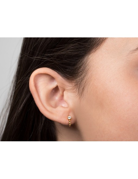Pendientes Aro - Circonita