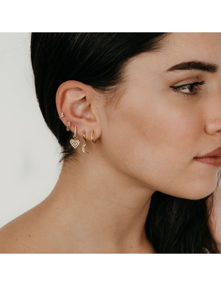 Pendientes Perla - Corazon