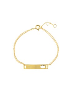 Pulsera Plata 925 - Placa Mano Fatima 28mm 2