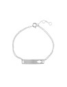 Pulsera Plata 925 - Placa Mano Fatima 28mm