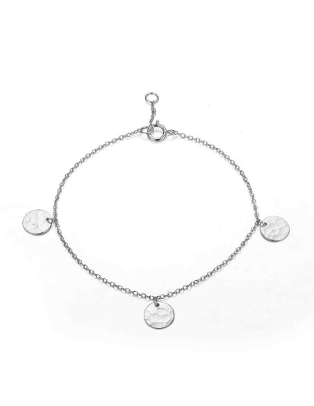 Pulsera Plata - Circulos 8mm