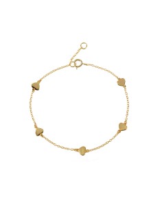 Pulsera Plata - Corazon 5mm 2