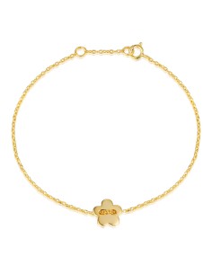 Pulsera Plata - Flor 8mm 2