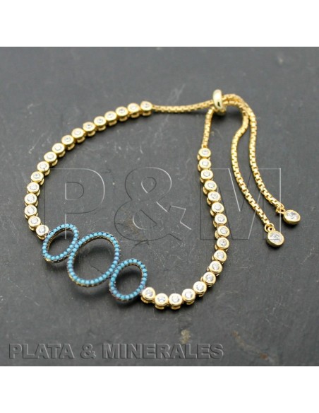 Pulsera Circonita - 3 Circulos