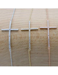 Pulsera Circonita - Cruz 30*18 2