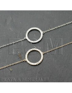 Pulsera Circonita - Circulo 18mm 2