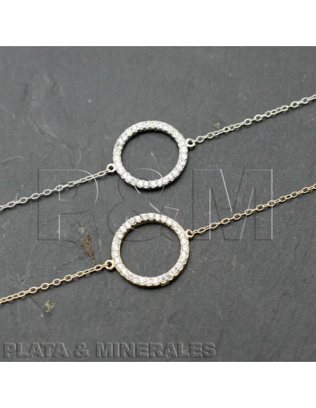 Pulsera Circonita - Circulo 18mm