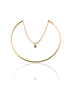 Pulsera Circonita - Rigida con Cadena 2