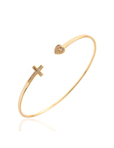 Pulsera Circonita - Cruz