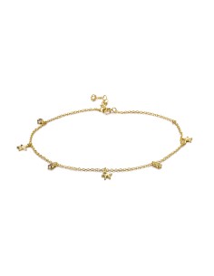 Tobillera Circonita - Estrellas 5mm 2