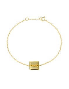 Pulsera Plata - Cuadrado 8mm 2