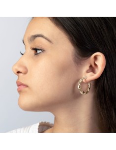 Pendientes Trenzado Semi Aro - 30 mm 2