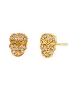 Pendientes Circonita - Calavera 2