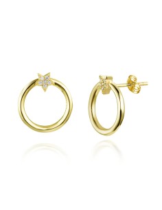 Pendientes Estrella - Circonita Blanca 2