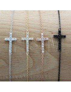 Pulsera Circonita - Cruz 13mm 2