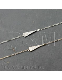 Pulsera Circonita - Triangulo 13mm 2