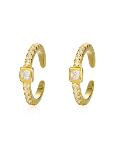 Pendientes Earcuff - Circonita Blanca Pendientes Earcuff - Circonita Blanca