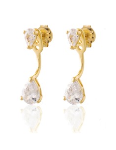 Pendientes Ear Jacket - Lagrima 2