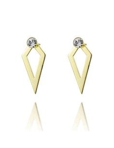 Pendientes Circonita - Rombo 22mm 2