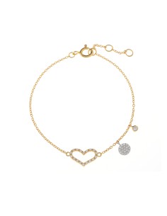 Pulsera Circonita - Corazon 13 mm 2