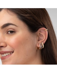 Pendientes Aro Circonita 20mm 2