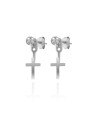 Pendientes Earjacket Cruz - 20 mm