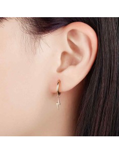 Pendiente Aro Rayo - 23mm 2