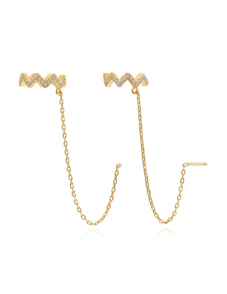 Pendientes Circonita - Earcuff - Circonita