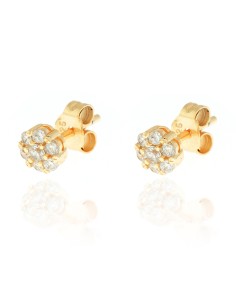 Pendientes Circonita - Flor 5mm 2