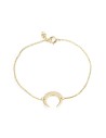 Pulsera Plata - Cuerno  14mm