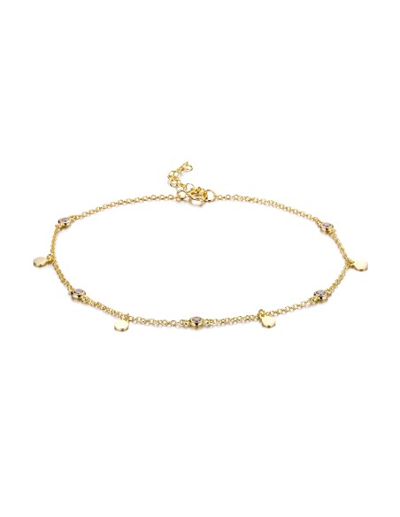 Tobillera Circonita - Chapas 3mm