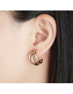 Pendiente Tres Tubos - 18*14mm 2