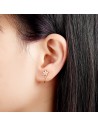 Pendientes Circonita - Flor - Earcuff